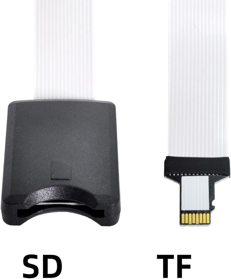 Cablecc Micro-SD TF Memory Card Kit Male to SD Female Extension Soft Flat FPC Cable Extender 25cm - Image 4